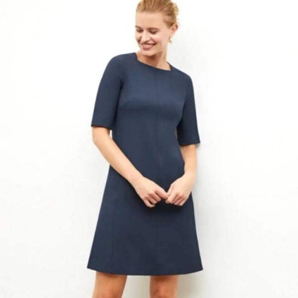 MM Lafleur Navy Blue The Emily Dress sz 4